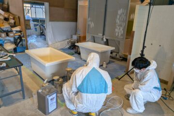 久しぶりに浴室リニューアル技術研修スクールを行ないました。